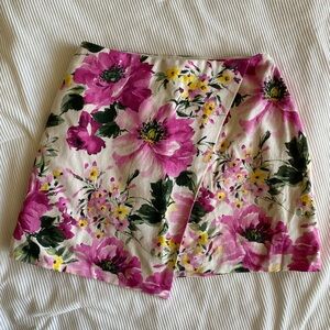A&F Floral Pink Skort